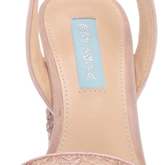 Betsey Johnson Women's Sb-kani Nude champagne colour fabric lace sandalBell Hill - Picture 13 of 14